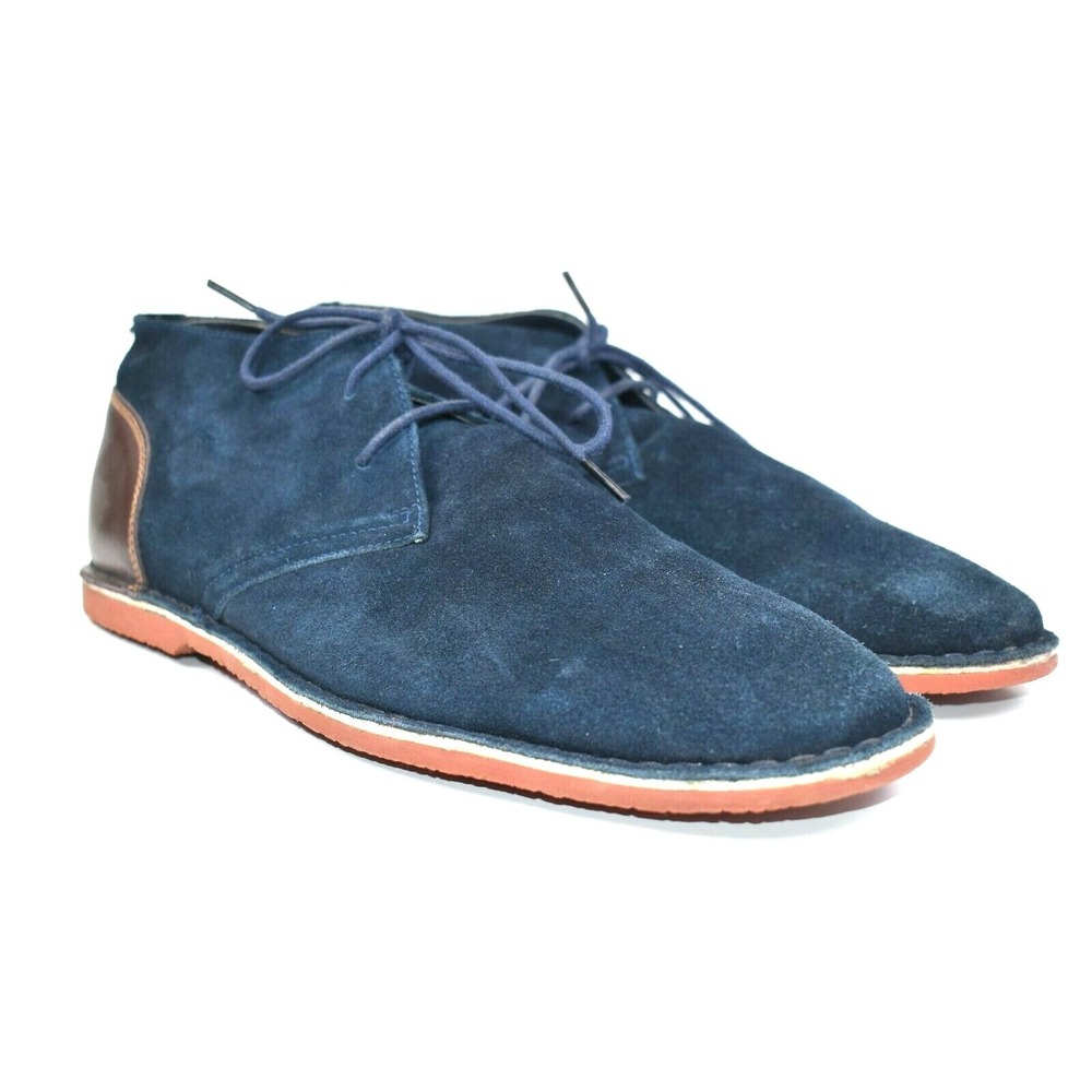 Joseph‎ Abboud Collection Men's Blue Suede Leather Chukka Boots Size 11